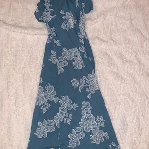 Lulus Heart of Marigold Floral Wrap Maxi Dress